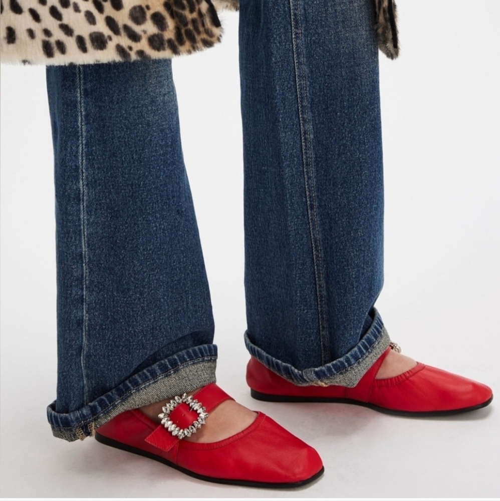 FREE PEOPLE Ursa Gemini Womens Ballet Flats